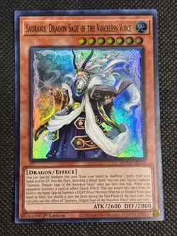 YuGiOh! - Sauravis, Dragon Sage of the Voiceless Voice MP25-EN159 Ultra Rare NM - Image 1