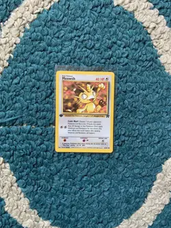 1st Edition MEOWTH 62/82 Team Rocket Set - Pokemon WOTC Vintage Card - NM - Image 2