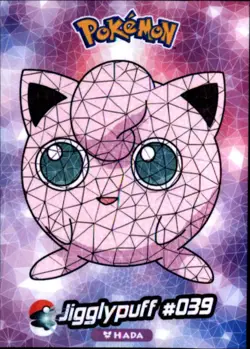 Pokemon Crystal Card Collection Set #039 Jigglypuff Cracked Ice Holo Foil - Image 1