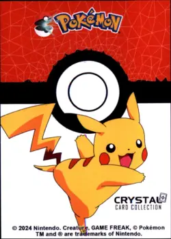 Pokemon Crystal Card Collection Set #039 Jigglypuff Cracked Ice Holo Foil - Image 2