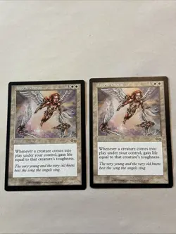 MTG Magic the Gathering Card LP - Angelic Chorus X2 Urza’s Saga - Image 1