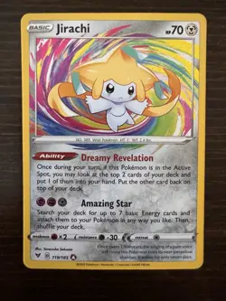 Pokemon TCG Jirachi Vivid Voltage 119/185 Rare Card - Image 1
