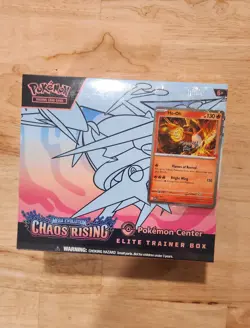 Pokemon Center Chaos Rising ETB + Gamestop stamped Ho-Oh promo card bundle - Image 1