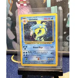 Pokemon Gyarados Base Set 6/102 Holo Rare French 100 HP Stage 1 Card - Image 1