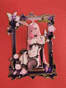 Goddess Story - Metal Waifu Card - Zero Two - NUMBERED 1/100 - Image 1