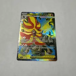 Mega Pyroar Ex 099/086 Chaos Rising Pokemon Card English NM Full Art - Image 1
