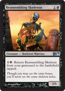 MTG - Reassembling Skeleton - Magic 2011 - NM, English Magic FLAT RATE SHIP - Image 1