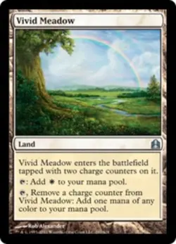 1x Vivid Meadow NM-Mint, English Commander 2011 MTG Magic - Image 1