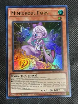 YuGiOh! - Mimighoul Fairy MP25-EN257 Ultra Rare 1st Edition Near Mint - Image 1