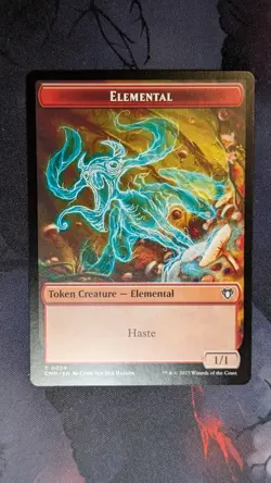Elemental & Phyrexian Beast Doubled-Sided Token (CMM 0024 & CMM 0034) MTG - Image 1