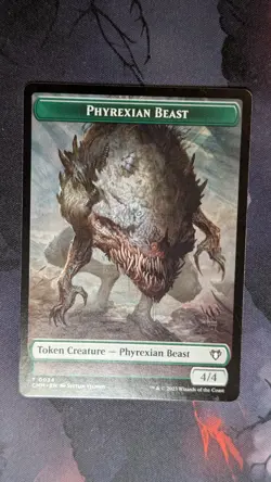 Elemental & Phyrexian Beast Doubled-Sided Token (CMM 0024 & CMM 0034) MTG - Image 2