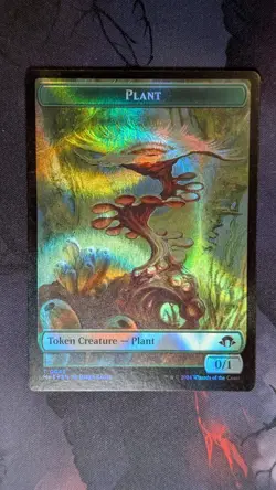 Plant (Foil) & Zombie Doubled-Sided Token (MH3 0042 & MH3 0021) MTG - Image 1