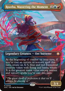 MTG - [SOC - 8 Foil] Rootha, Mastering the Moment (Borderless) - Commander: S... - Image 1
