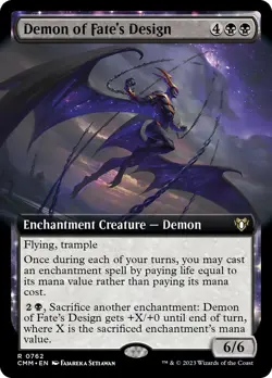 Demon of Fate's Design (Extended Art) [Commander Masters] - Image 1