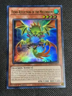 YuGiOh! Fiend Reflection of the Millennium MP25-EN210 Ultra Rare 1st Edition NM - Image 1