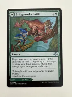 Bridgeworks Battle / Tanglespan MTG Magic the Gathering Card NM Near Mint MH3 - Image 1