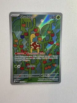 Pokemon Shuckle 136/132 ME01 Illustration Rare Full Art Holo EN 80HP - Image 1