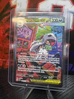 Pokemon TCG Mega Scrafty EX 285/217 SIR Ascended Heroes - Image 1