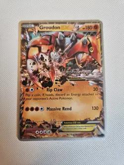 Pokemon TCG Groudon EX 85/160 2015 World Championship Decks LP - Image 1