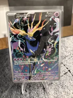 Pokemon TCG Xerneas Illustration Rare Full Art Holo 091/086 Chaos Rising NM - Image 1