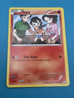 Pokemon Tepig 25/113 Basic Fire Regular Card Stock Pokemon TCG Card MP - Image 1