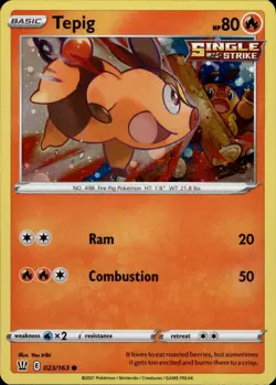 Tepig 023/163 COSMO HOLO Miscellaneous Cards & Products P NM You Iribi Pokemon - Image 1