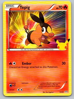 Tepig 013/025 Promo McDonald's 25th Anniversary Promos Pokemon Near Mint - Image 1