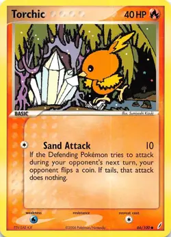 Torchic 66/100 Crystal Guardians Pokemon - Image 1