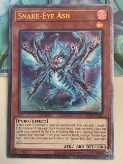 Yugioh 3x Snake-Eye Ash Ultimate Rare (UTR) OP25-EN002 OTS Tournament Pack 25 NM - Image 2