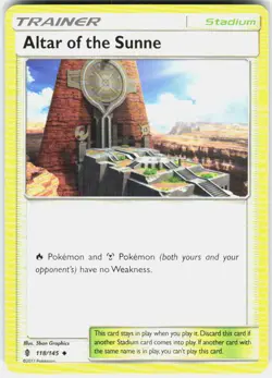 Altar of the Sunne 118/145 SM - Guardians Rising Pokemon - Image 1