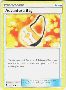 Adventure Bag 167/214 SM Lost Thunder Pokemon - Image 1