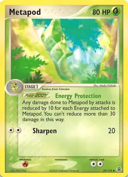 Metapod 39/112 FireRed & LeafGreen Pokemon - Image 1