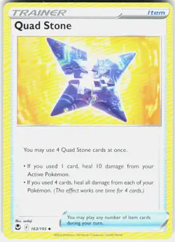 Quad Stone 163/195 SWSH12: Silver Tempest Pokemon - Image 1