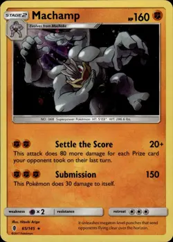 Machamp (Cosmos Holo) 065/145 Blister Exclusives NM Hitoshi Ariga Pokemon - Image 1