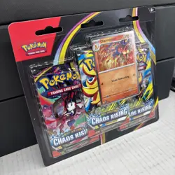 Pokemon TCG Mega Evolution Chaos Rising 3 Pack Blister Charmeleon Sealed New - Image 2