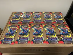 Pokemon TCG Mega Evolution Phantasmal Flames Sleeved Booster Pack x10 - Image 1