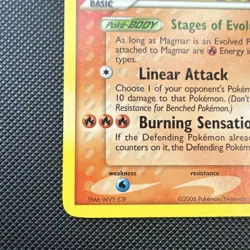 Pokemon Magmar 21/92 EX Legend Maker 2006 Basic 70 HP Rare Regular English - Image 5