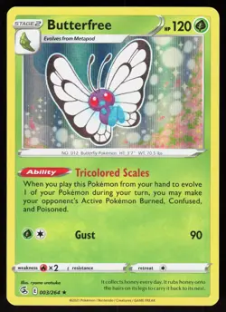 Butterfree 003/264 Holo Rare Fusion Strike Pokemon Holo Lightly Played - Image 1