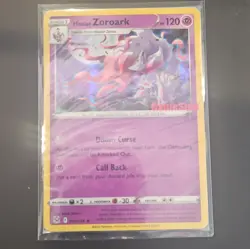 Pokemon TCG Hisuian Zoroark 076/196 Holo Promo Stamped GameStop Sealed ENG - Image 1