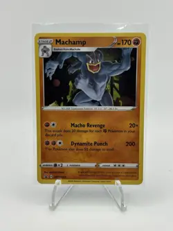 Pokemon Champions Path Machamp Promo SWSH053 SWIRL - Image 1
