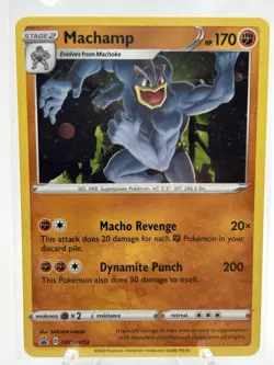Pokemon Champions Path Machamp Promo SWSH053 SWIRL - Image 2