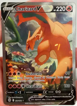 Charizard V 154/172 Alt Art Brilliant Stars Alternate Full Art SWSH09 Pokemon NM - Image 1