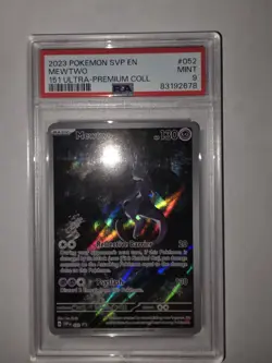 Pokemon Mewtwo 052 2023 SV Promo PSA 9 Graded Holo 130 HP English - Image 1