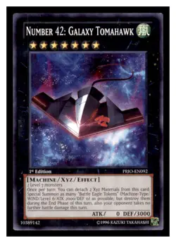 Yugioh Number 42: Galaxy Tomahawk PRIO-EN092 Primal Origin LP - Image 1