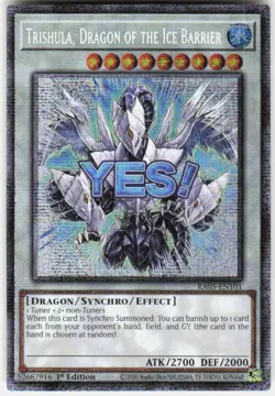 Trishula, Dragon of the Ice Barrier Starlight Rare RA05-EN101 Yugioh - Image 1