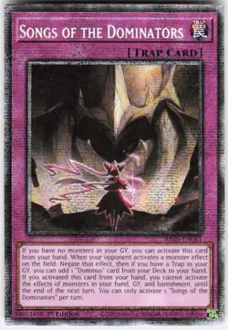 Songs of the Dominators Starlight Rare RA05-EN081 Yugioh - Image 1