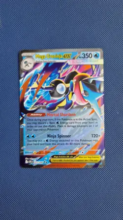 Mega Greninja ex 22/86 Double Rare Pokemon Chaos Rising ME04 NM - Image 1