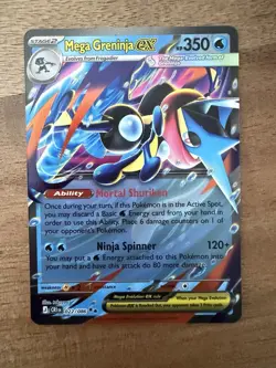 Mega Greninja ex 22/86 Double Rare Pokemon Chaos Rising ME04 NM - Image 1