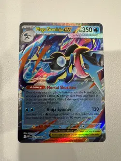 Mega Greninja ex 22/86 Double Rare Pokemon Chaos Rising ME04 NM - Image 1