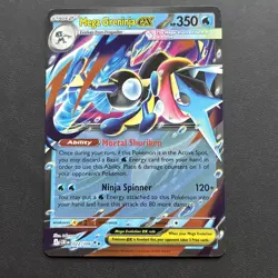 Mega Greninja ex 22/86 Double Rare Pokemon Chaos Rising ME04 NM B - Image 1